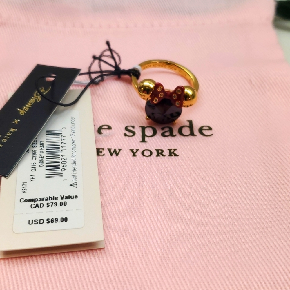 NWT Disney X Kate Spade New York Minnie Ring - Picture 5 of 8